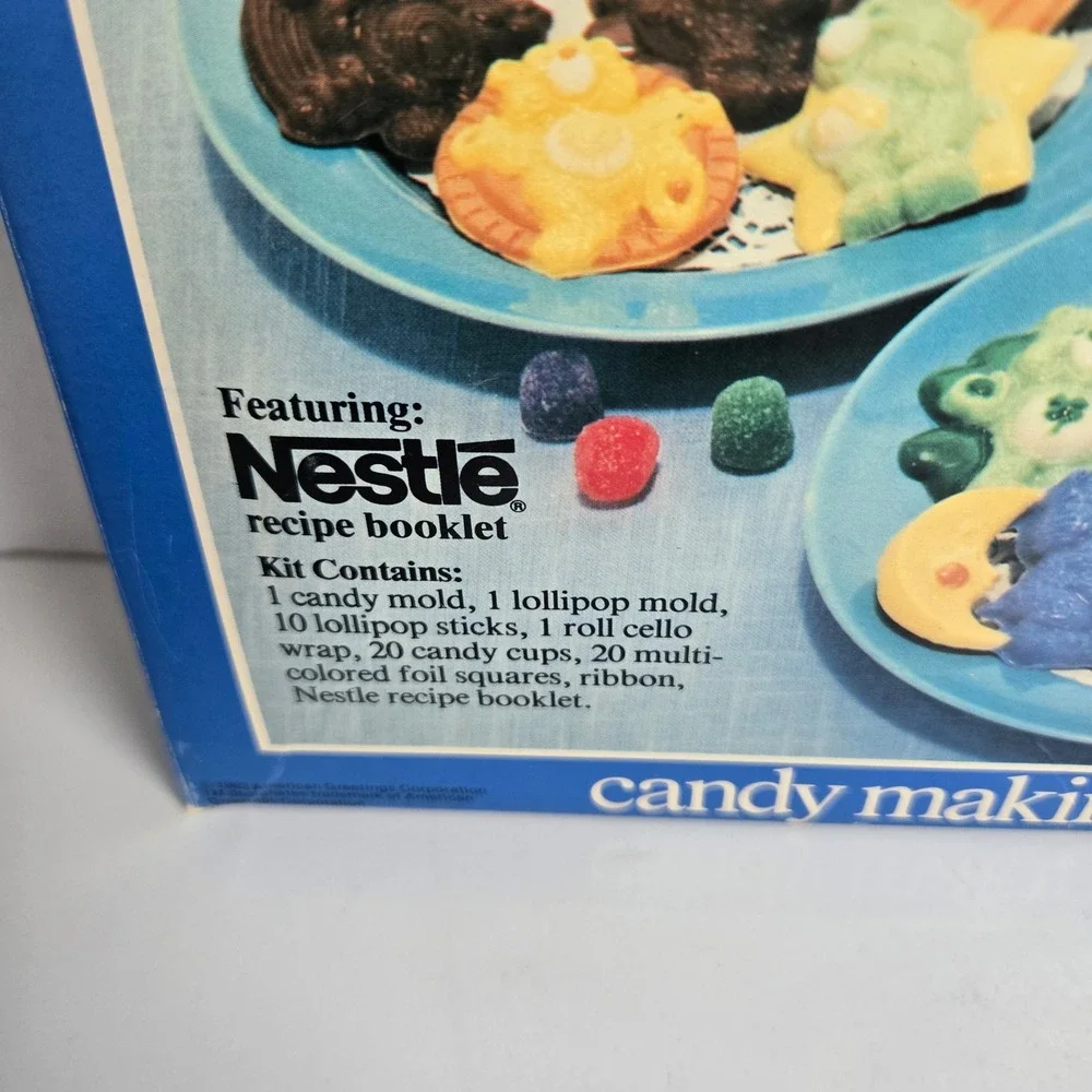 Vintage 1983 Sweet & Easy Care Bears Candy Making Kit Lollipop Mold Complete